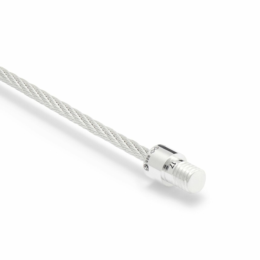 le gramme cable bracelet, polished silver, 9 grams