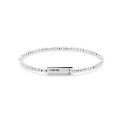 Bracelet le gramme Beads en argent poli, 11 grammes