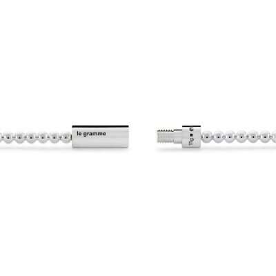 Bracelet le gramme Beads en argent poli et or jaune brossé, 11 grammes