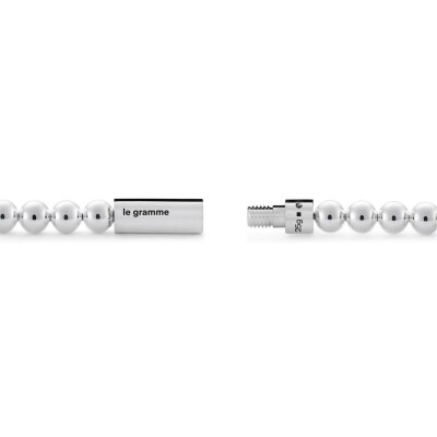 Bracelet le gramme Beads en argent poli, 25 grammes