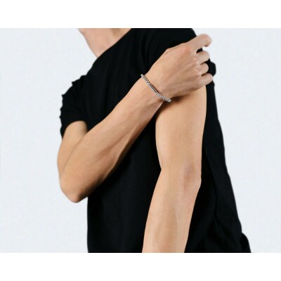 Bracelet le gramme Beads en argent poli, 25 grammes