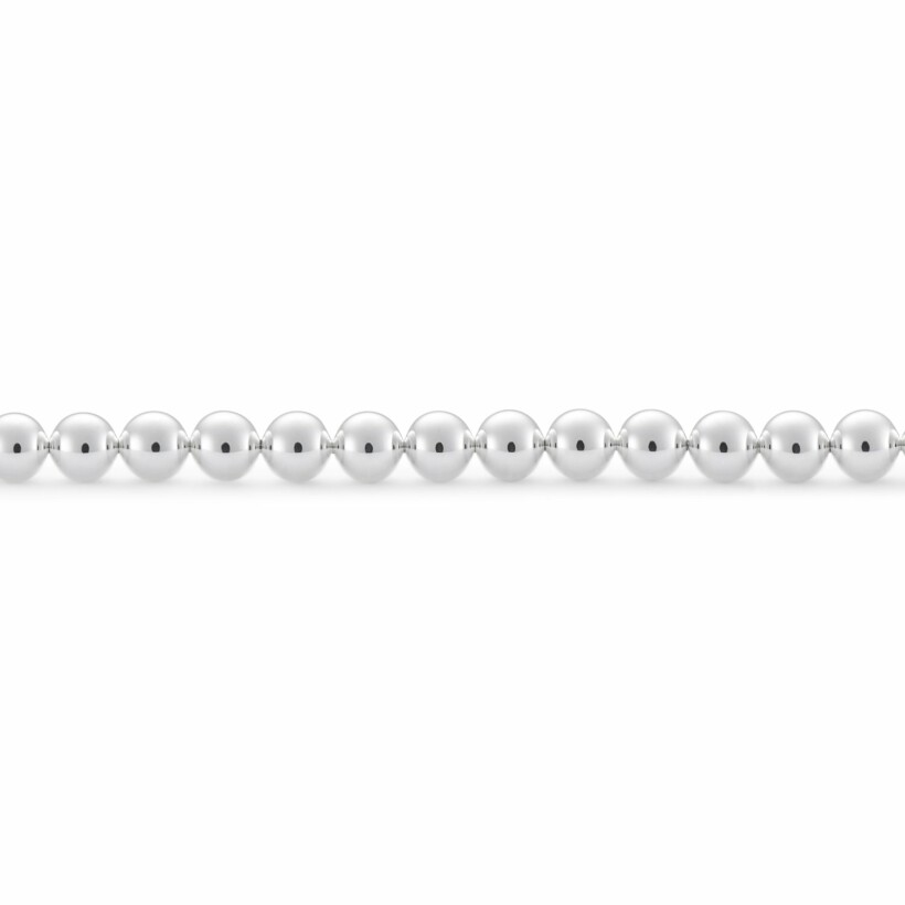 le gramme beads bracelet, polished silver, 47 grams