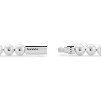 Bracelet le gramme Beads en argent poli, 47 grammes