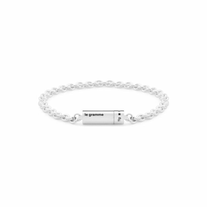 le gramme cable bracelet, polished silver, 11 grams