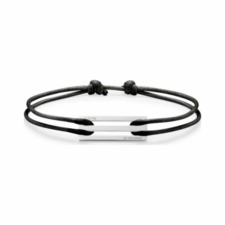 Bracelet le gramme Cordon en argent poli, 2.5 grammes