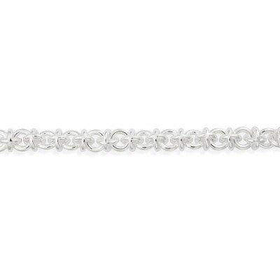 le gramme chain bracelet, polished silver, 347 grams