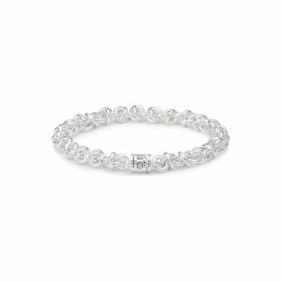 le gramme chain bracelet, polished silver, 29 grams