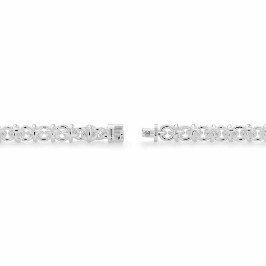 le gramme chain bracelet, polished silver, 29 grams