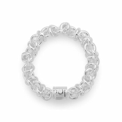 le gramme chain bracelet, polished silver, 87 grams