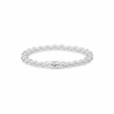 le gramme chain bracelet, polished silver, 21 grams