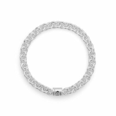 le gramme chain bracelet, polished silver, 21 grams