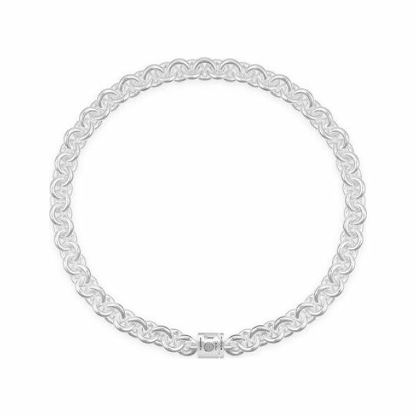 Collier le gramme Maillon en argent poli, 253 grammes