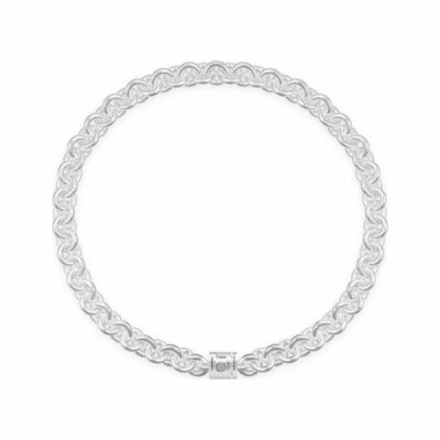 le gramme chain bracelet, polished silver, 253 grams