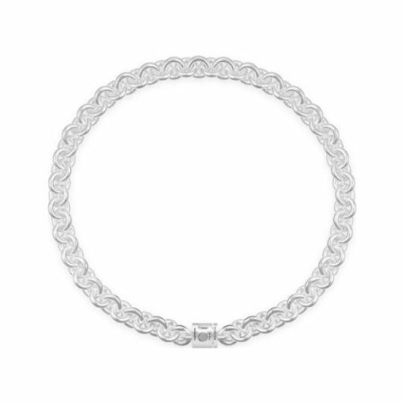 Collier le gramme Maillon en argent poli, 253 grammes