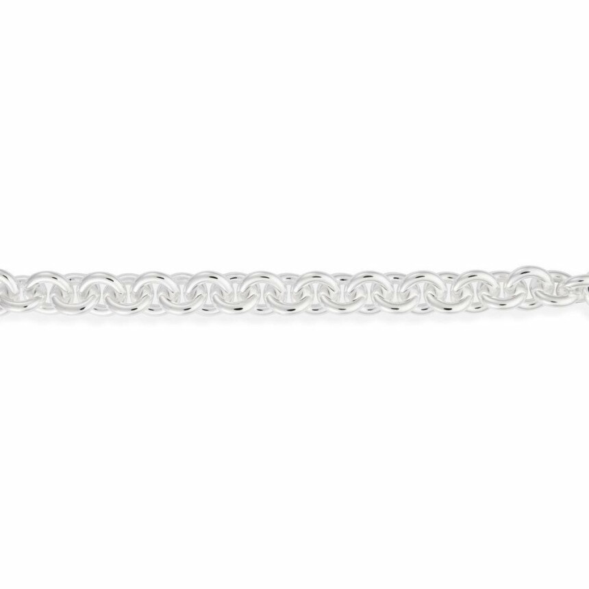 le gramme chain bracelet, polished silver, 253 grams