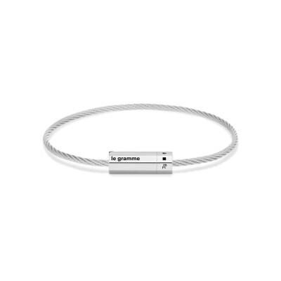 Bracelet Le Gramme Câble en argent poli , 7 grammes