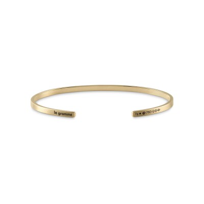 Bracelet le gramme Ruban en or jaune brossé, 7 grammes