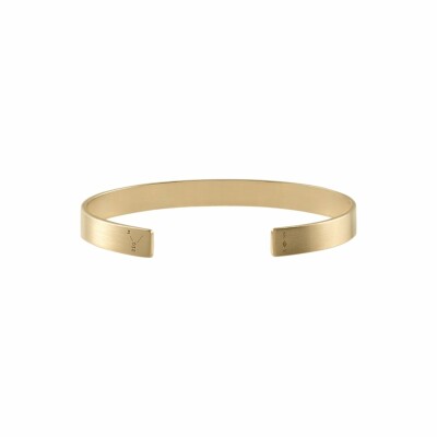 le gramme ribbon bracelet, brushed yellow gold, 21 grams