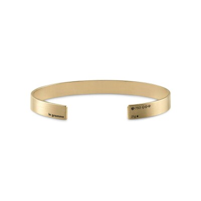 Bracelet le gramme Ruban en or jaune brossé, 21 grammes