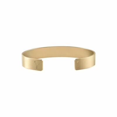 le gramme ribbon bracelet, brushed yellow gold, 33 grams