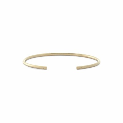 Bracelet le gramme Jonc en or jaune brossé, 9 grammes