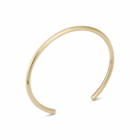 Bracelet le gramme Jonc en or jaune brossé, 17 grammes