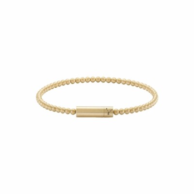 le gramme beads bracelet, brushed yellow gold, 15 grams