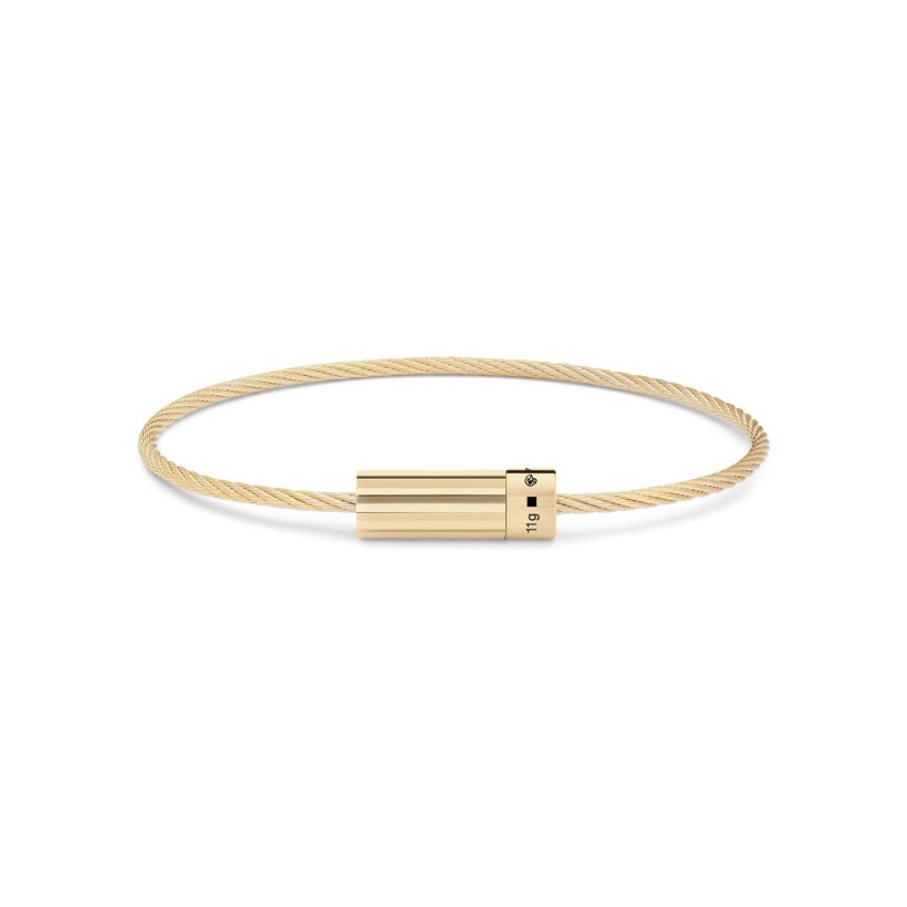 Bracelet le gramme Câble en or jaune , 11 grammes