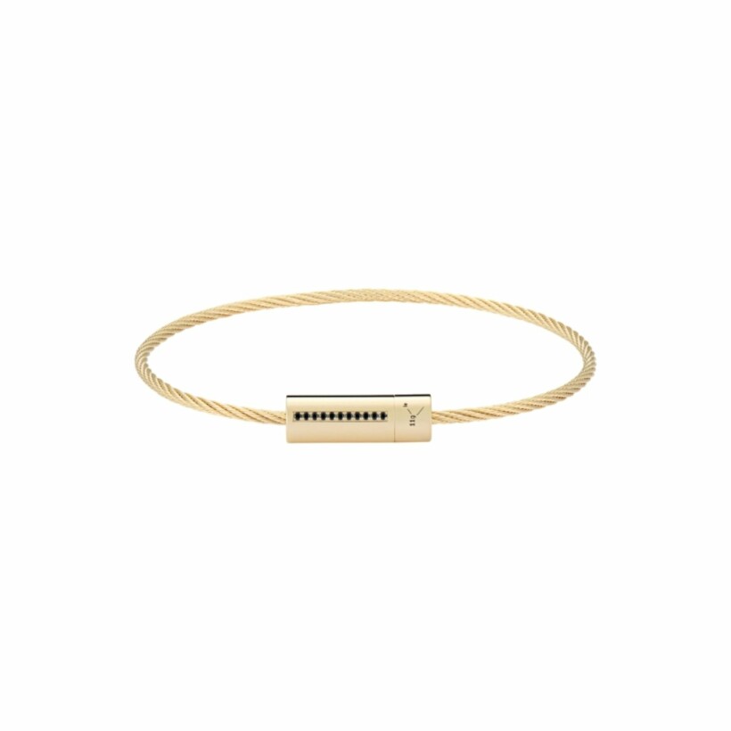 le gramme cable bracelet, polished yellow gold, 9 grams