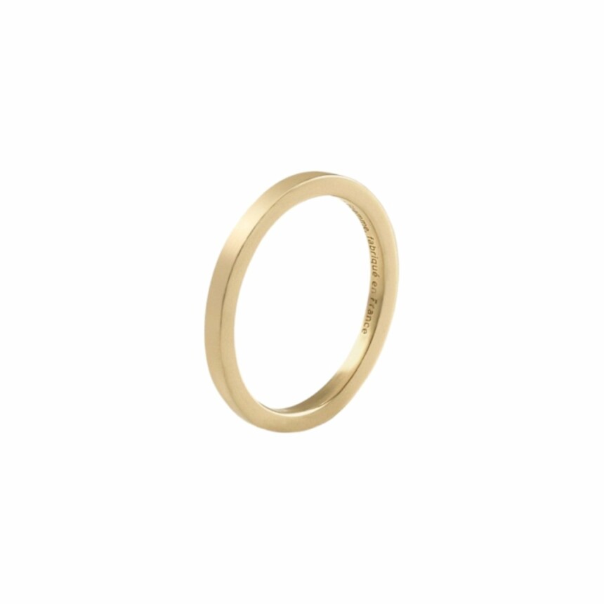 le gramme ribbon ring, brushed yellow gold, 5 grams