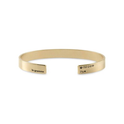 Bracelet le gramme Ruban en or jaune poli, 21 grammes