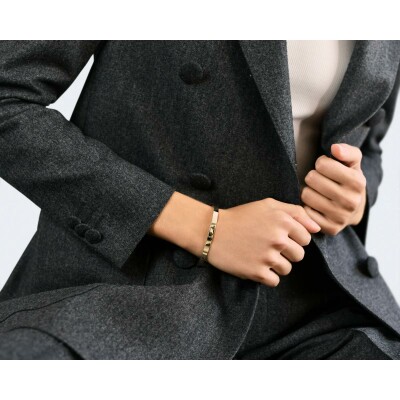 Bracelet le gramme Ruban en or jaune poli, 21 grammes