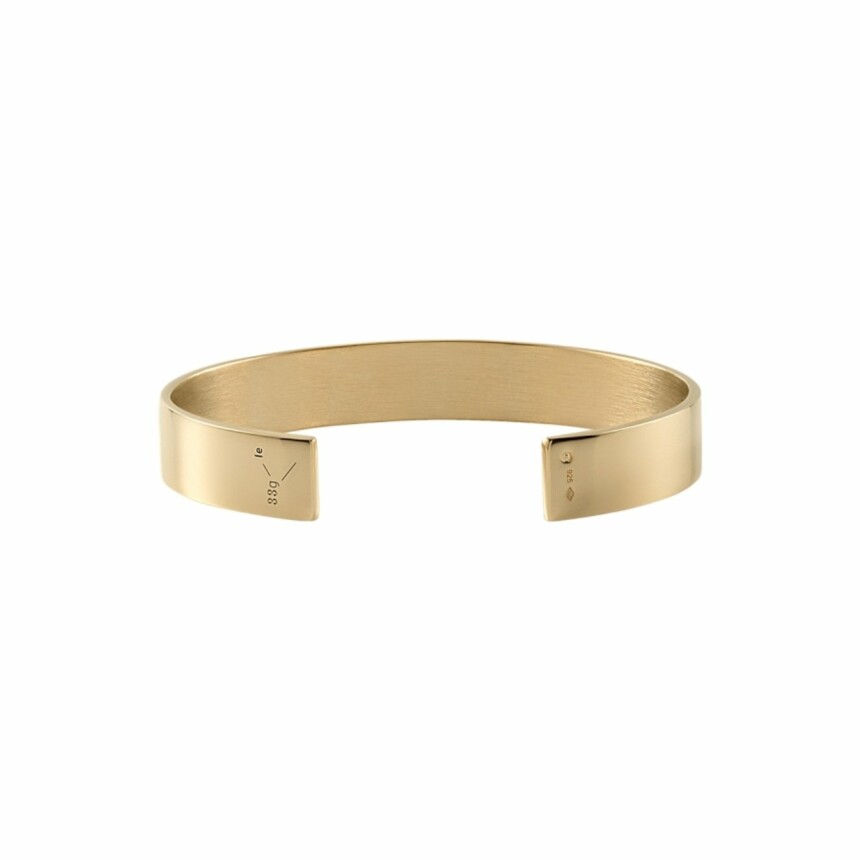 le gramme ribbon bracelet, polished yellow gold, 33 grams