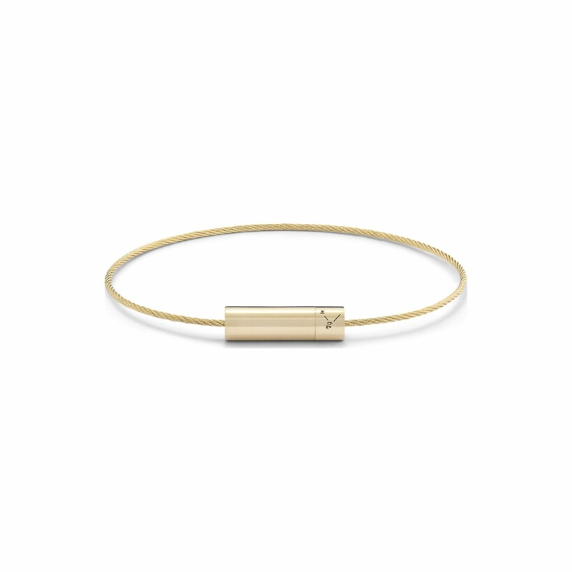 le gramme cable bracelet, polished yellow gold, 7 grams