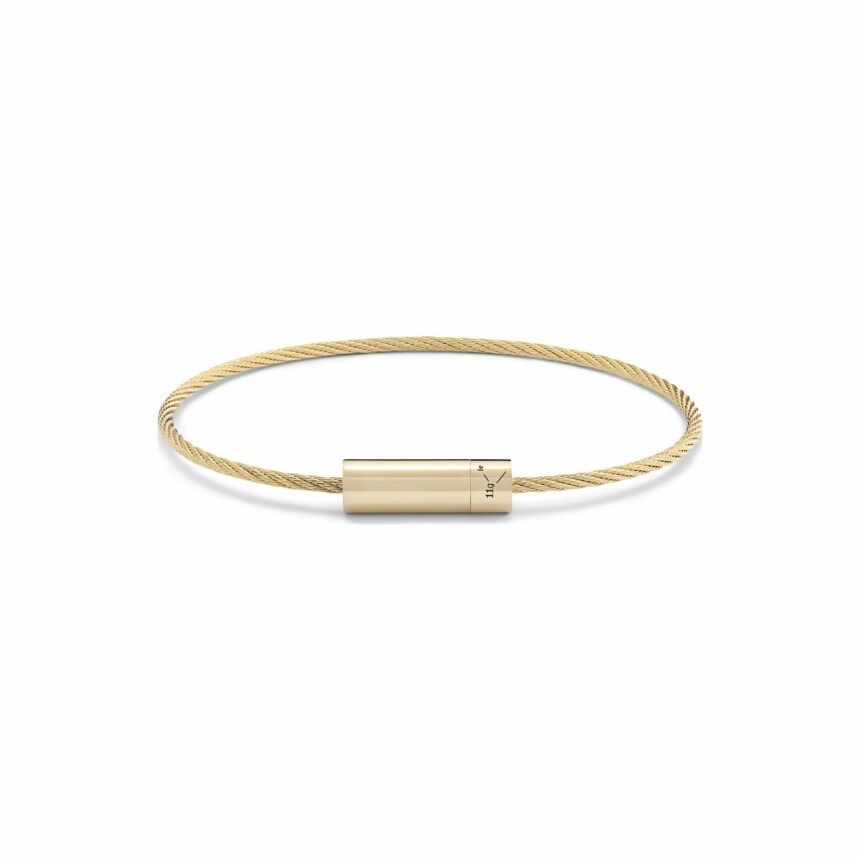 le gramme cable bracelet, polished yellow gold, 11 grams
