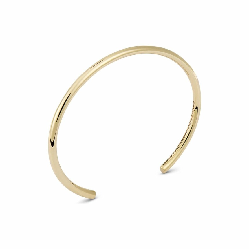 le gramme cable bangle bracelet, polished yellow gold, 17 grams
