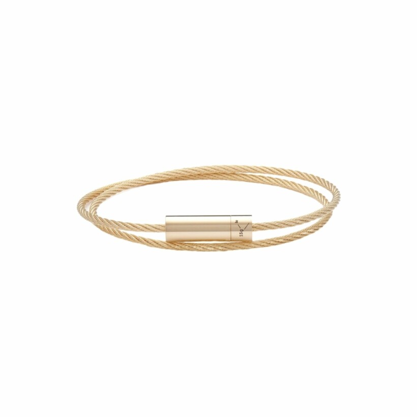 le gramme cable bracelet, polished yellow gold, 15 grams