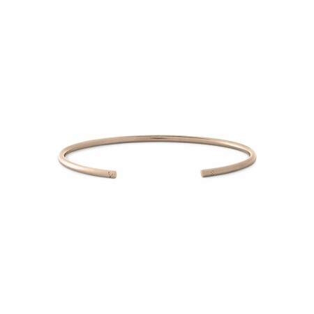 Bracelet le gramme Jonc en or rose brossé, 9 grammes