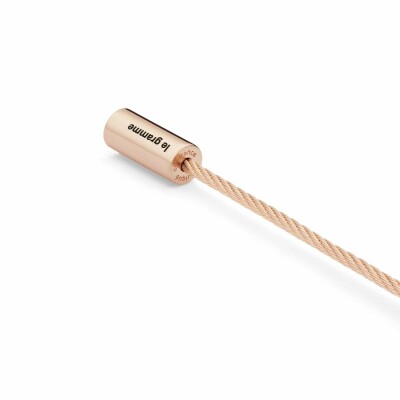 le gramme cable bracelet polished red gold, 11 grams