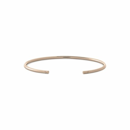 Bracelet le gramme Jonc en or rose poli, 9 grammes