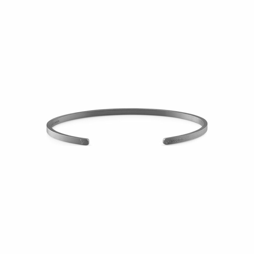 le gramme ribbon bracelet, brushed silver and PVD, 7 grams