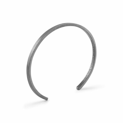 Bracelet le gramme Ruban en argent brossé et PVD, 7 grammes