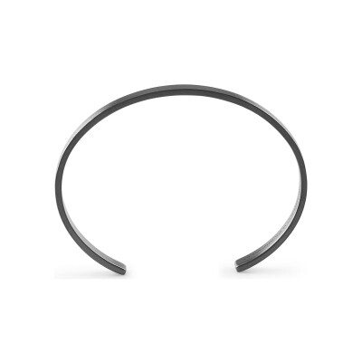 Bracelet le gramme Ruban en argent brossé et PVD, 21 grammes