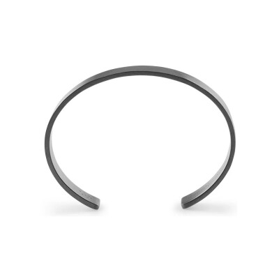 Bracelet le gramme Ruban en argent brossé et PVD, 33 grammes