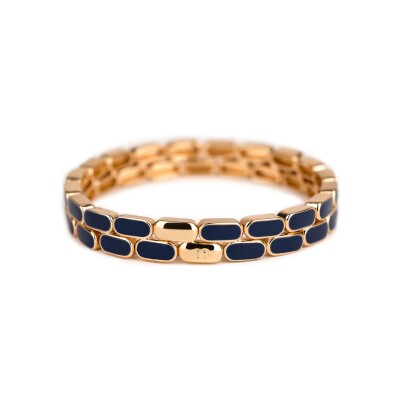 Bracelet Simone à Bordeaux Linéa Encre en métal doré émaillé