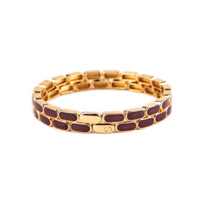 Bracelet Simone à Bordeaux Linéa Carrara Mure en métal doré émaillé