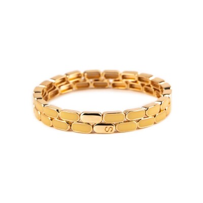 Bracelet Simone à Bordeaux Linéa Jasmin en métal doré émaillé