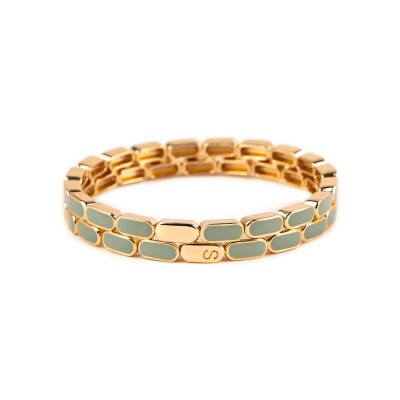 Bracelet Simone à Bordeaux Linéa Nuage en métal doré émaillé