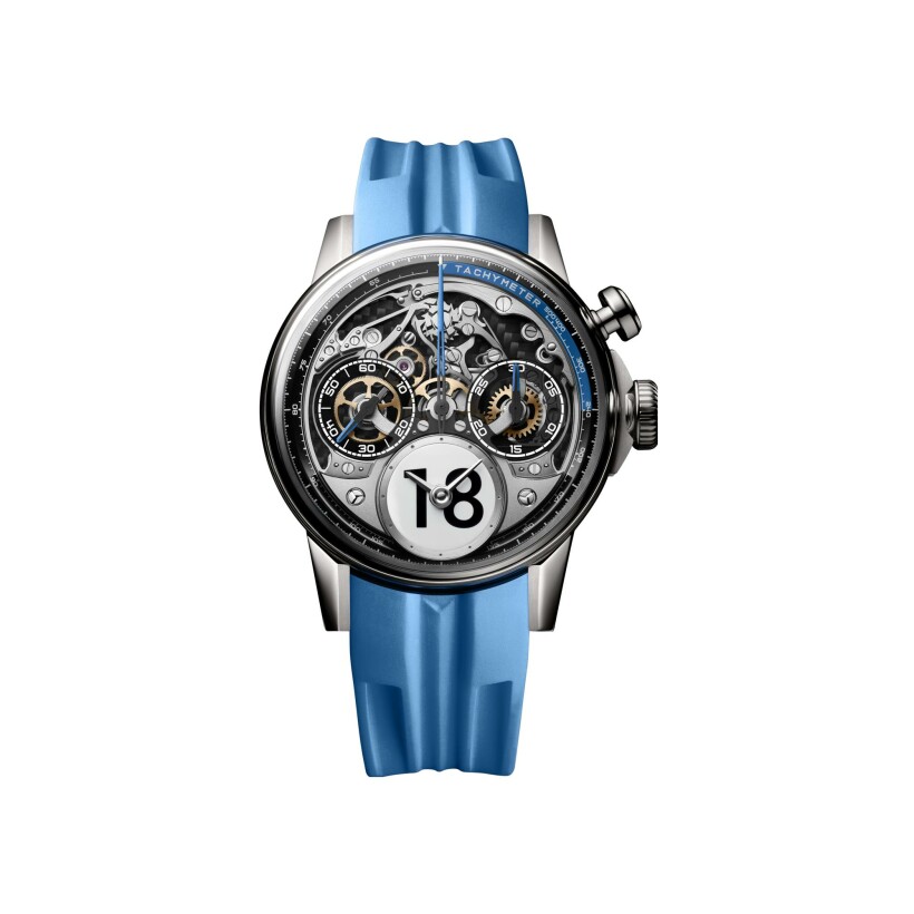 Montre Louis Moinet Time To Race, Bleu De France