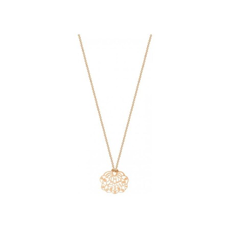 Collier GINETTE NY Mini Lotus en or rose